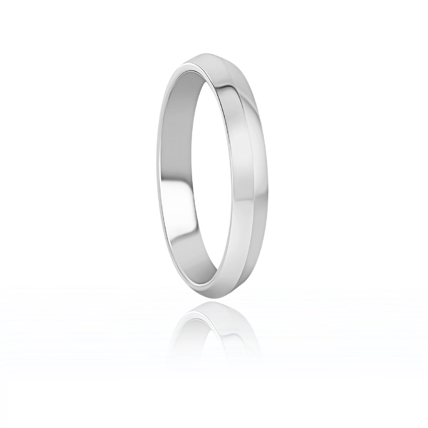 Knife Edge Wedding Band