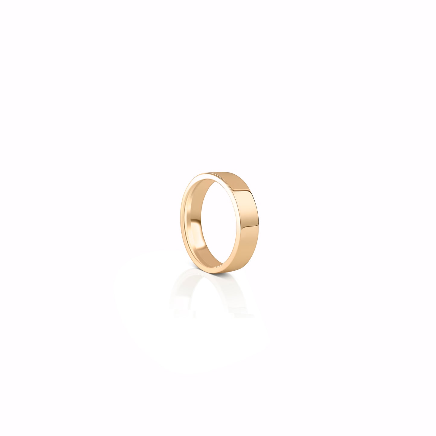 Rounded Edge Square Wedding Band